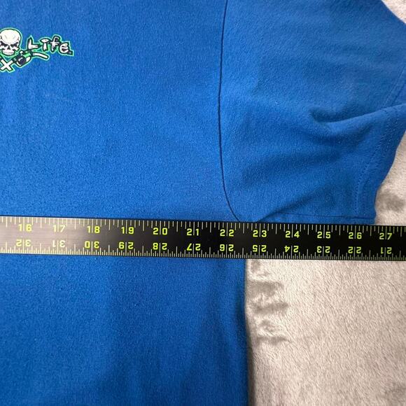 A Diesel Life “Unleash Your Inner Diesel” Blue Skeleton Graphic T-shirt L-XL - Picture 6 of 6